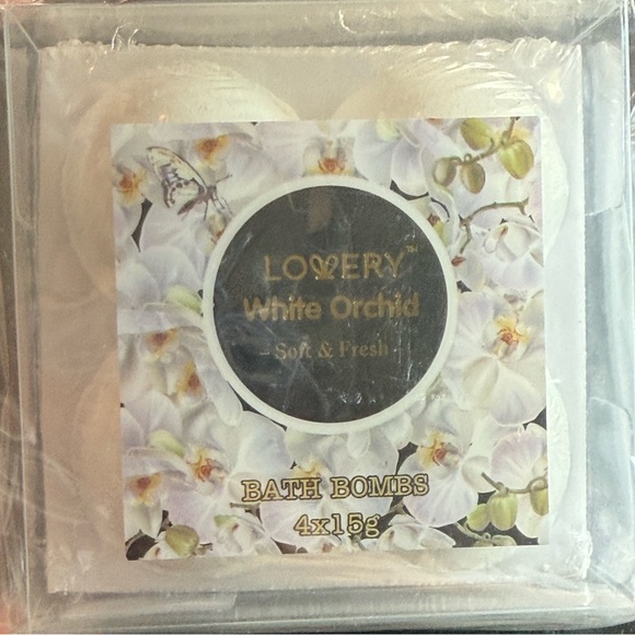 NWT Lovery White Orchid Bath Bombs - Soft & Fresh - Picture 1 of 3